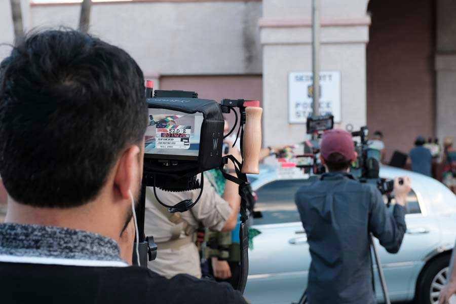 Photo of Spiked Film Crew on set filming