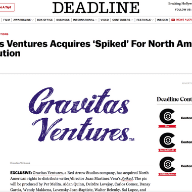 Deadline Article 1 of 3