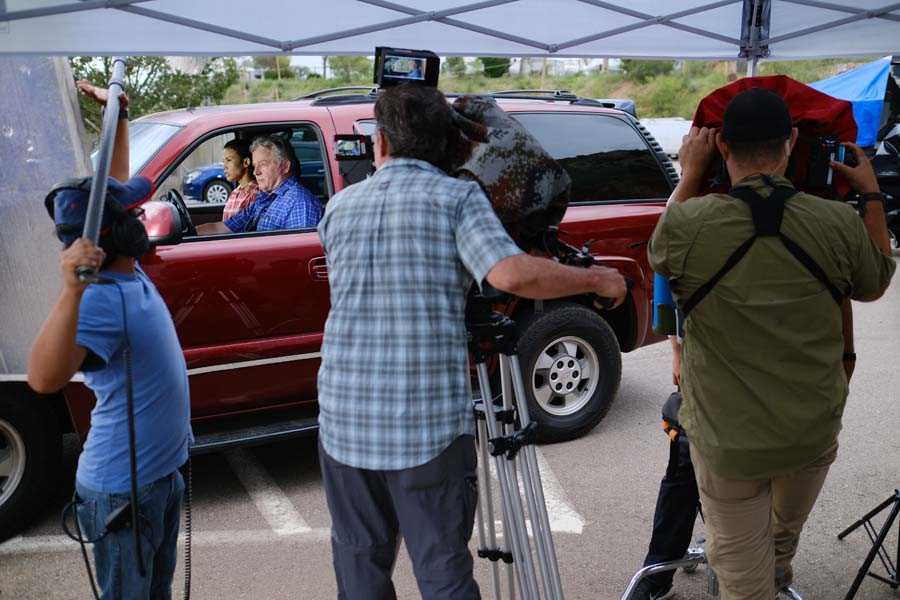 Photo of Spiked Film Crew on set filming