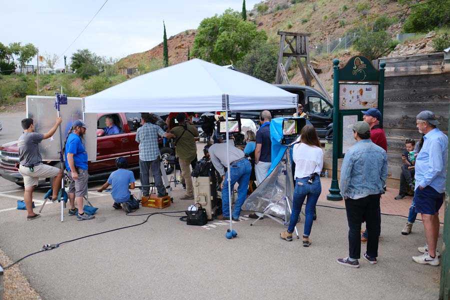 Photo of Spiked Film Crew on set filming